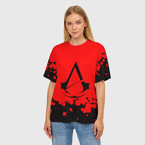 Женская футболка оверсайз Assassin’s Creed / 3D-принт – фото 3