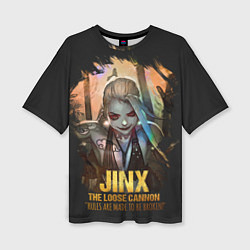 Футболка оверсайз женская Jinx, цвет: 3D-принт