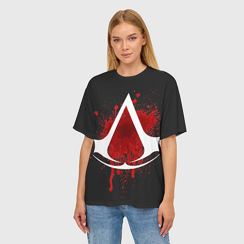 Женская футболка оверсайз Assassin’s Creed / 3D-принт – фото 3