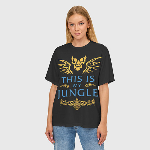 Женская футболка оверсайз This is my Jungle / 3D-принт – фото 3