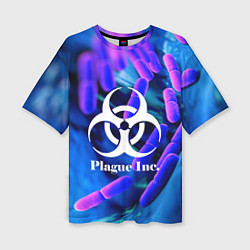 Футболка оверсайз женская PLAGUE INC, цвет: 3D-принт
