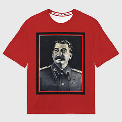 Футболка оверсайз женская Сталин, цвет: 3D-принт