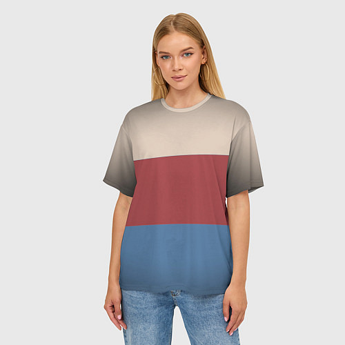 Женская футболка оверсайз Куртка Отиса / 3D-принт – фото 3