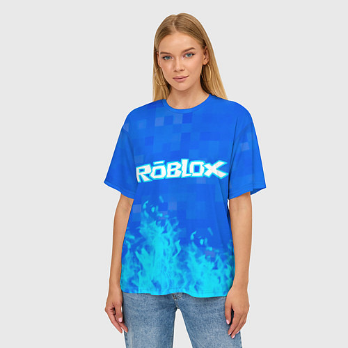 Женская футболка оверсайз Roblox / 3D-принт – фото 3