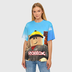 Футболка оверсайз женская ROBLOX, цвет: 3D-принт — фото 2