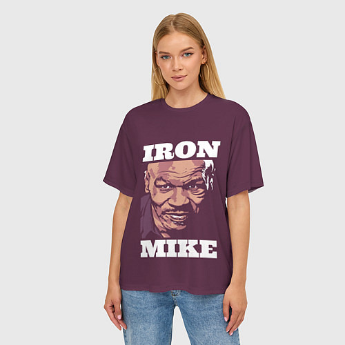 Женская футболка оверсайз Mike Tyson / 3D-принт – фото 3