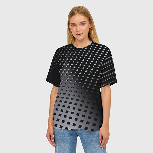 Женская футболка оверсайз Текстура / 3D-принт – фото 3