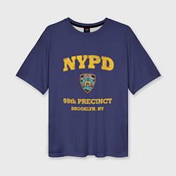 Женская футболка оверсайз Бруклин 9-9 департамент NYPD