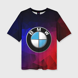 Женская футболка оверсайз BMW NEON