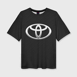 Футболка оверсайз женская Toyota carbon, цвет: 3D-принт