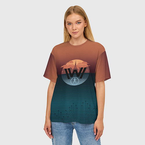 Женская футболка оверсайз Westworld / 3D-принт – фото 3