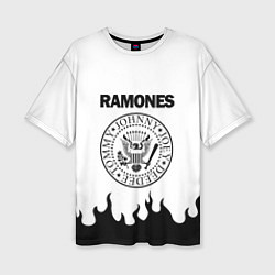 Футболка оверсайз женская RAMONES, цвет: 3D-принт