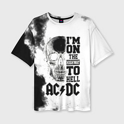 Футболка оверсайз женская I'm on the highway to hell ACDC, цвет: 3D-принт