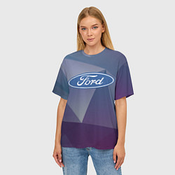 Футболка оверсайз женская Ford, цвет: 3D-принт — фото 2