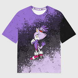 Футболка оверсайз женская SONIC Blaze the Cat, цвет: 3D-принт
