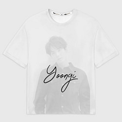 Футболка оверсайз женская BTS Min Yoongi, цвет: 3D-принт