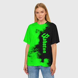 Футболка оверсайз женская Sabaton, цвет: 3D-принт — фото 2