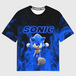 Футболка оверсайз женская SONIC, цвет: 3D-принт