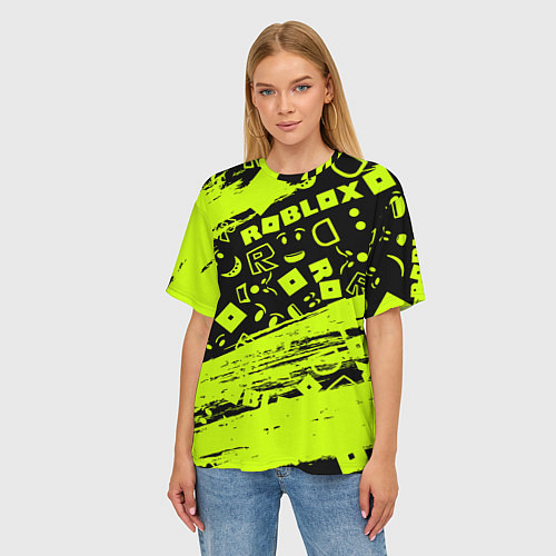 Женская футболка оверсайз Roblox / 3D-принт – фото 3