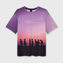 Женская футболка оверсайз BTS
