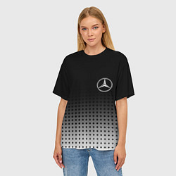 Футболка оверсайз женская Mercedes-Benz, цвет: 3D-принт — фото 2