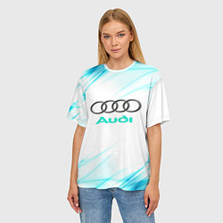 Футболка оверсайз женская Audi, цвет: 3D-принт — фото 2