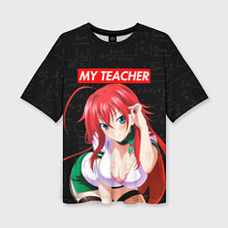 Женская футболка оверсайз SENPAI MY TEACHER
