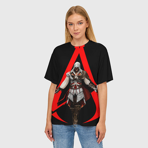 Женская футболка оверсайз Assassin’s Creed 02 / 3D-принт – фото 3