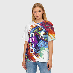 Футболка оверсайз женская CS GO, цвет: 3D-принт — фото 2