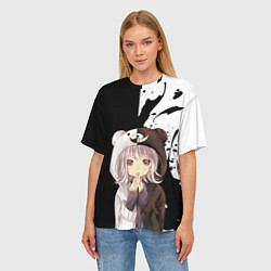 Футболка оверсайз женская Danganropa, цвет: 3D-принт — фото 2