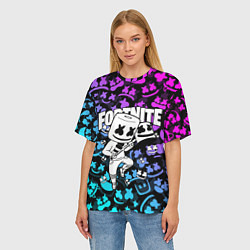 Футболка оверсайз женская FORTNITE x MARSHMELLO, цвет: 3D-принт — фото 2