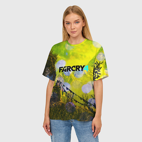 Женская футболка оверсайз FARCRY4 / 3D-принт – фото 3