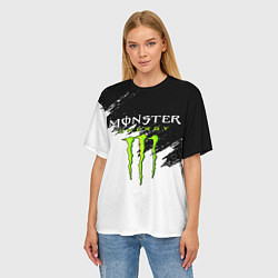 Футболка оверсайз женская MONSTER ENERGY, цвет: 3D-принт — фото 2