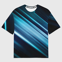 Футболка оверсайз женская GEOMETRY STRIPES, цвет: 3D-принт