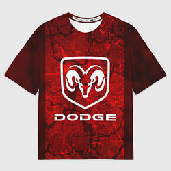 Женская футболка оверсайз DODGE