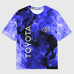 Футболка оверсайз женская TOYOTA, цвет: 3D-принт