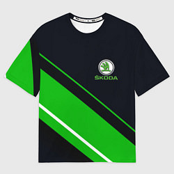 Футболка оверсайз женская SKODA, цвет: 3D-принт