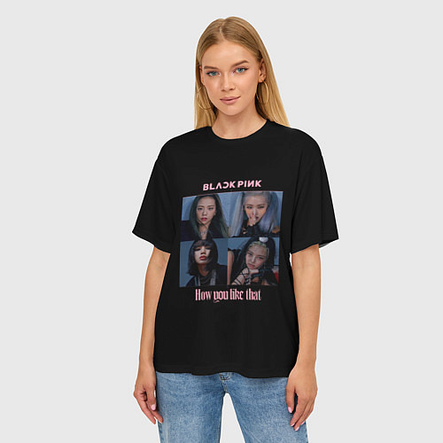 Женская футболка оверсайз BLACKPINK / 3D-принт – фото 3