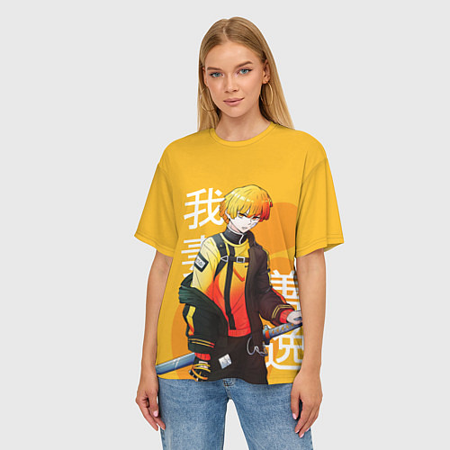 Женская футболка оверсайз Agatsuma / 3D-принт – фото 3