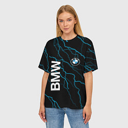 Футболка оверсайз женская BMW, цвет: 3D-принт — фото 2