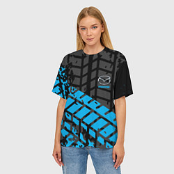 Футболка оверсайз женская MAZDA, цвет: 3D-принт — фото 2