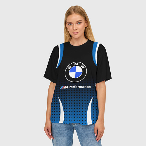 Женская футболка оверсайз BMW / 3D-принт – фото 3