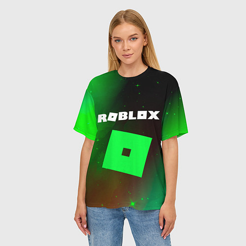 Женская футболка оверсайз ROBLOX РОБЛОКС / 3D-принт – фото 3