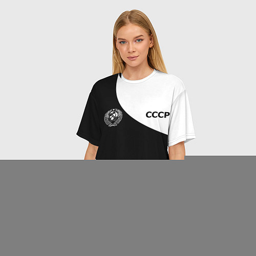 Женская футболка оверсайз СССР / 3D-принт – фото 3
