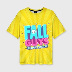 Женская футболка оверсайз Fall Guys