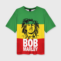 Женская футболка оверсайз Bob Marley