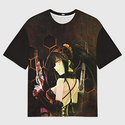 Футболка оверсайз женская Куруми Токисаки, цвет: 3D-принт