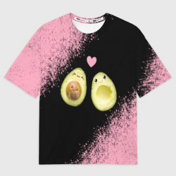 Футболка оверсайз женская Авокадо, цвет: 3D-принт