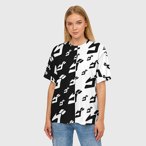 Женская футболка оверсайз JoJo Bizarre Adventure / 3D-принт – фото 3