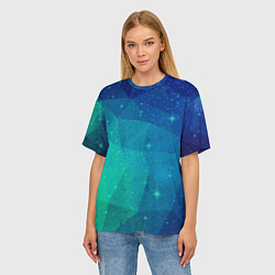 Футболка оверсайз женская Космос, цвет: 3D-принт — фото 2
